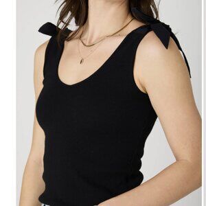French Connection Shoulder Bow Tank - Black - Medium